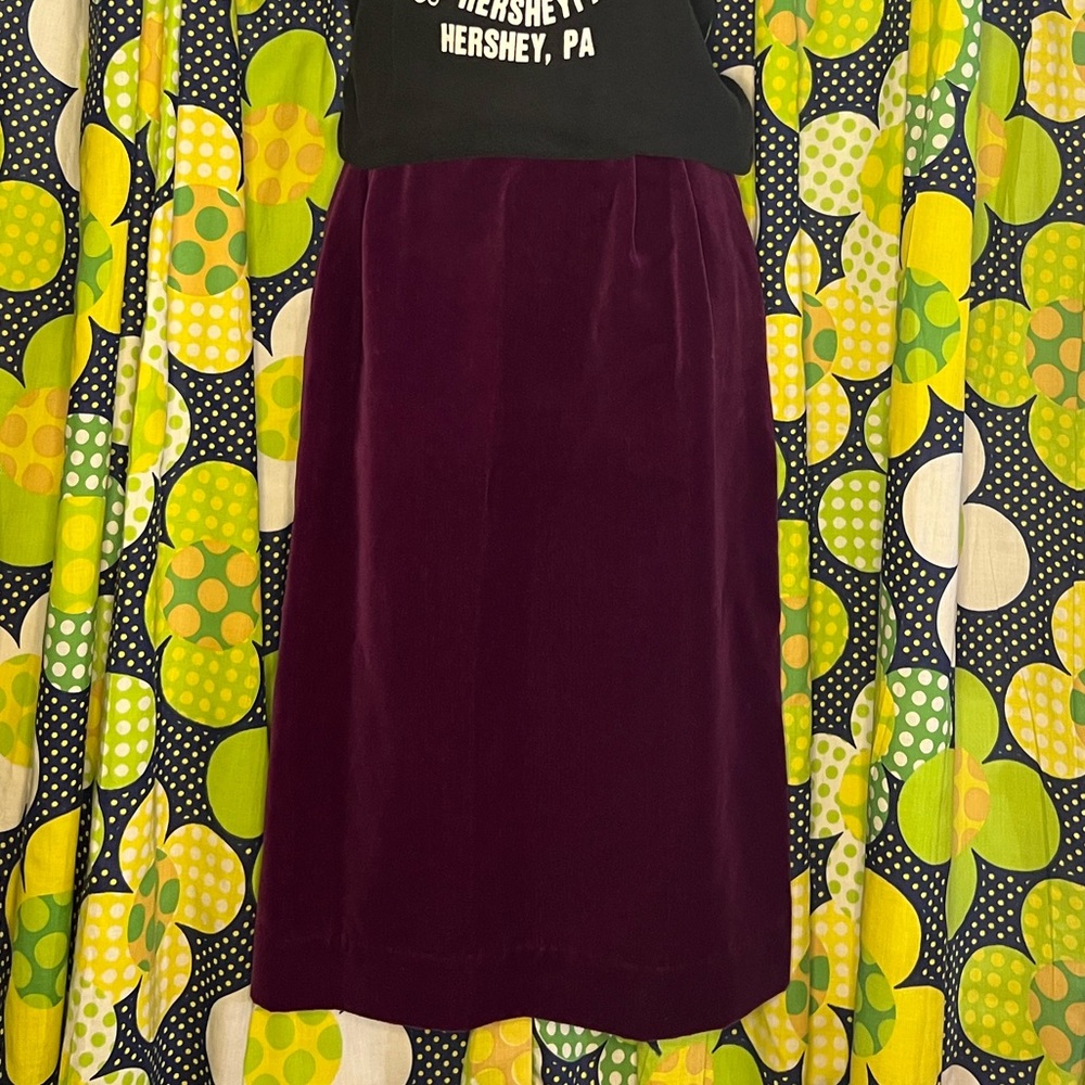Blake by Devon Skirt size 16 vintage velvet skirt